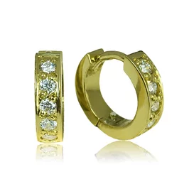 Zlaté náušnice s diamantmi Zlaté náušnice s diamantmi