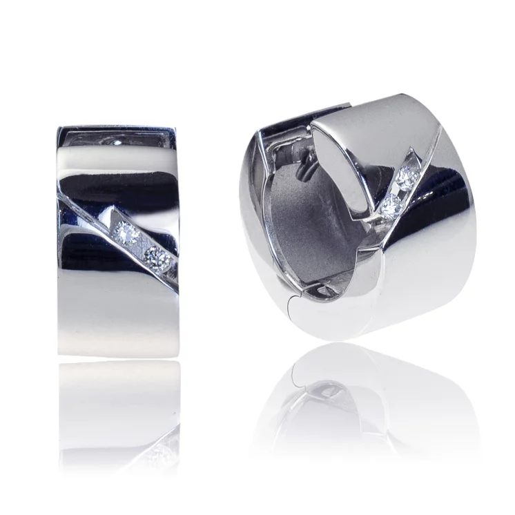 Zlaté náušnice s diamantmi Zlaté náušnice s diamantmi