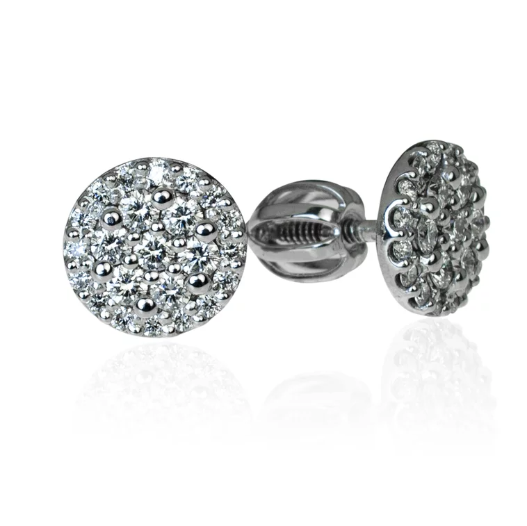 Zlaté náušnice s diamantmi Daisy Zlaté náušnice s diamantmi Daisy