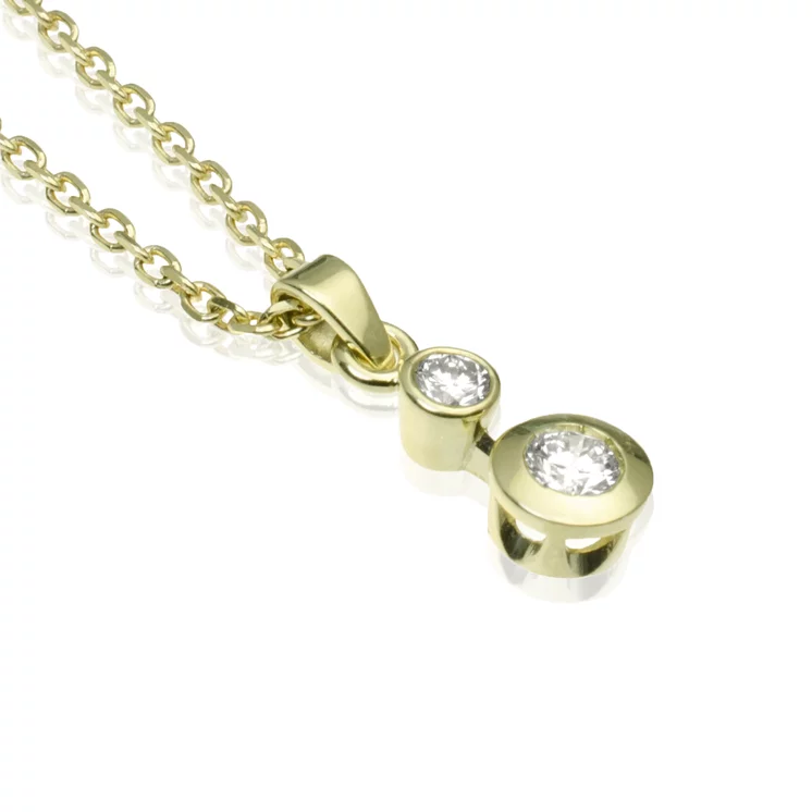 Zlatý diamantový náhrdelník Lucky Zlatý diamantový náhrdelník Lucky