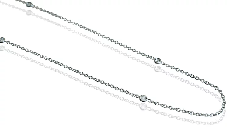 Zlatý náhrdelník Moraglione 1922 s diamantmi Zlatý náhrdelník Moraglione 1922 s diamantmi