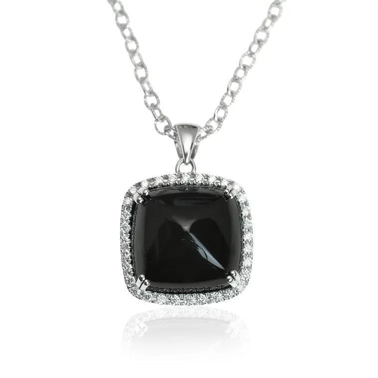 Zlatý náhrdelník Moraglione 1922 s diamantmi a ónyxom Zlatý náhrdelník Moraglione 1922 s diamantmi a ónyxom