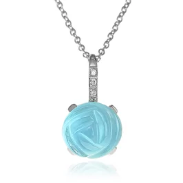 Zlatý náhrdelník Moraglione 1922 s topásom, perleťou a diamantmi Zlatý náhrdelník Moraglione 1922 s topásom, perleťou a diamantmi