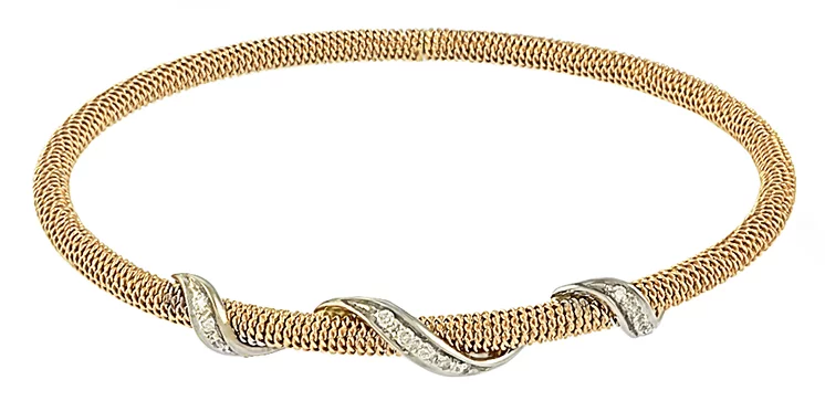 Zlatý náramok Moraglione 1922 s diamantmi Zlatý náramok Moraglione 1922 s diamantmi