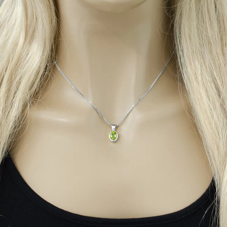 Zlatý prívesok diamantmi a olivínom LPE823.WS Zlatý prívesok diamantmi a olivínom LPE823.WS