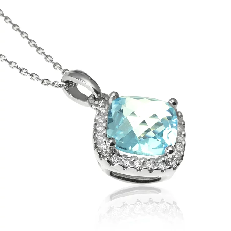Zlatý prívesok s diamantmi a topásom Zlatý prívesok s diamantmi a topásom
