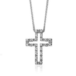 Zlatý prívesok s diamantmi krížik Zlatý prívesok s diamantmi krížik