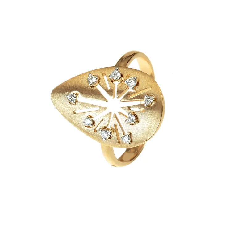 Zlatý prsteň Moraglione 1922 s diamantmi Zlatý prsteň Moraglione 1922 s diamantmi