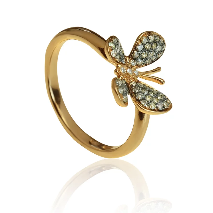 Zlatý prsteň Moraglione 1922 s diamantmi Zlatý prsteň Moraglione 1922 s diamantmi