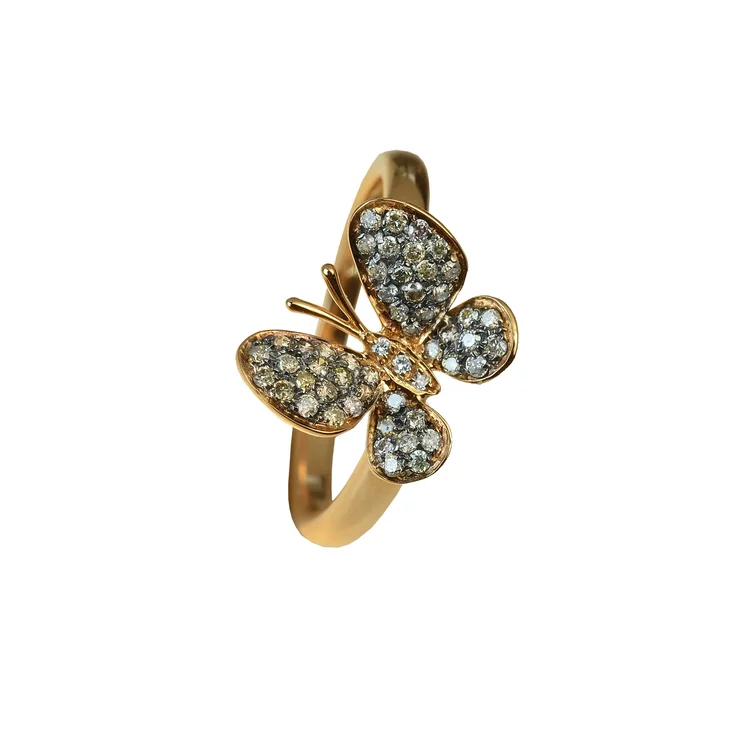 Zlatý prsteň Moraglione 1922 s diamantmi Zlatý prsteň Moraglione 1922 s diamantmi