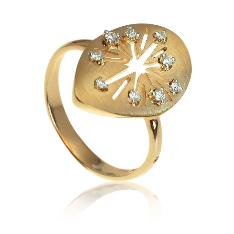 Zlatý prsteň Moraglione 1922 s diamantmi Zlatý prsteň Moraglione 1922 s diamantmi