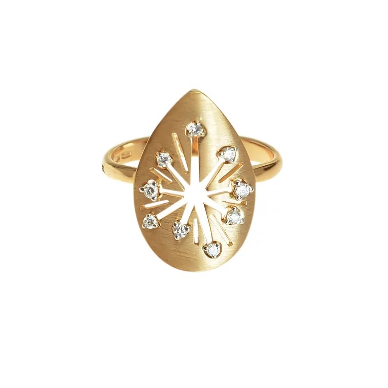 Zlatý prsteň Moraglione 1922 s diamantmi Zlatý prsteň Moraglione 1922 s diamantmi