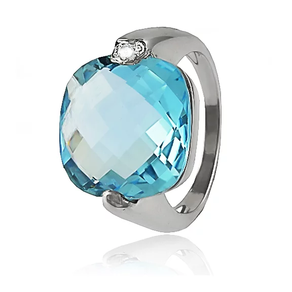 Zlatý prsteň Moraglione 1922 s topásom a diamantmi Zlatý prsteň Moraglione 1922 s topásom a diamantmi
