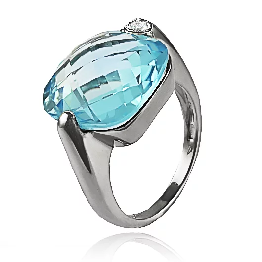 Zlatý prsteň Moraglione 1922 s topásom a diamantmi Zlatý prsteň Moraglione 1922 s topásom a diamantmi
