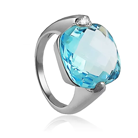 Zlatý prsteň Moraglione 1922 s topásom a diamantmi Zlatý prsteň Moraglione 1922 s topásom a diamantmi