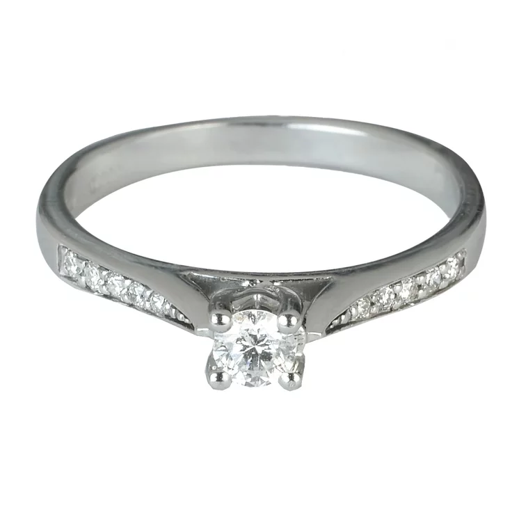 Zlatý prsteň s diamantmi Zlatý prsteň s diamantmi