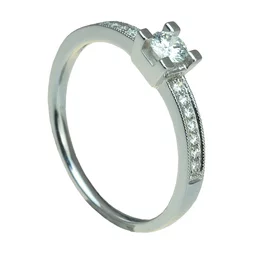 Zlatý prsteň s diamantmi Zlatý prsteň s diamantmi