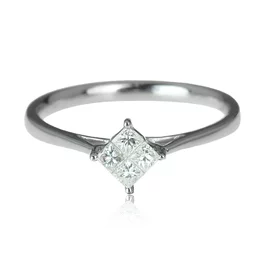 Zlatý prsteň s diamantmi Zlatý prsteň s diamantmi
