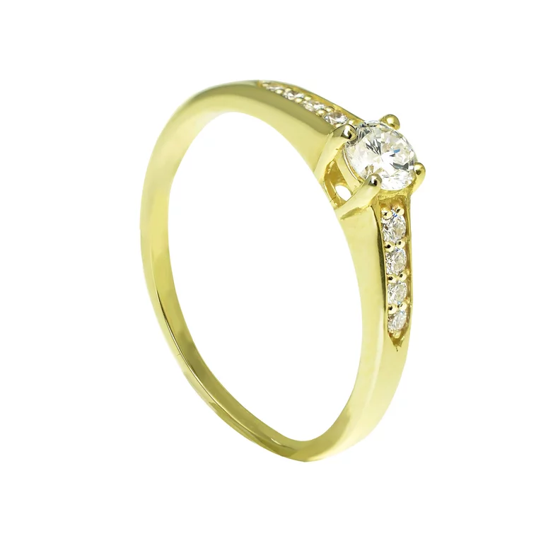 Zlatý prsteň s diamantmi Zlatý prsteň s diamantmi