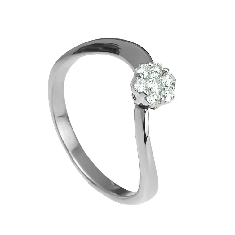 Zlatý prsteň s diamantmi Zlatý prsteň s diamantmi
