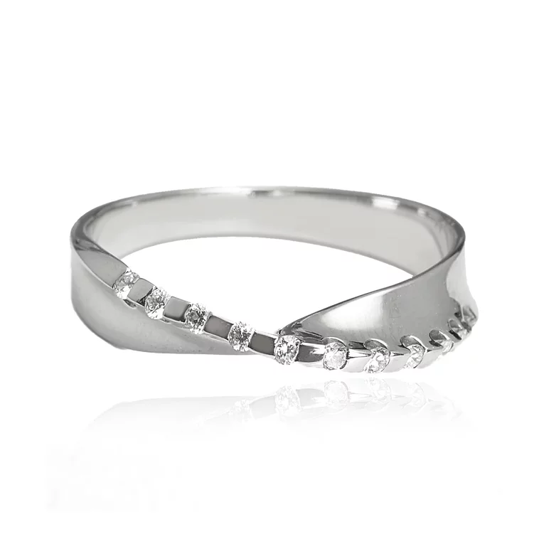 Zlatý prsteň s diamantmi Zlatý prsteň s diamantmi