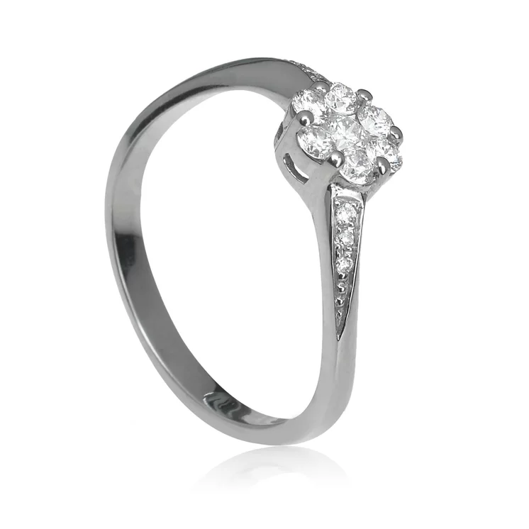 Zlatý prsteň s diamantmi Zlatý prsteň s diamantmi