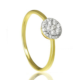 Zlatý prsteň s diamantmi