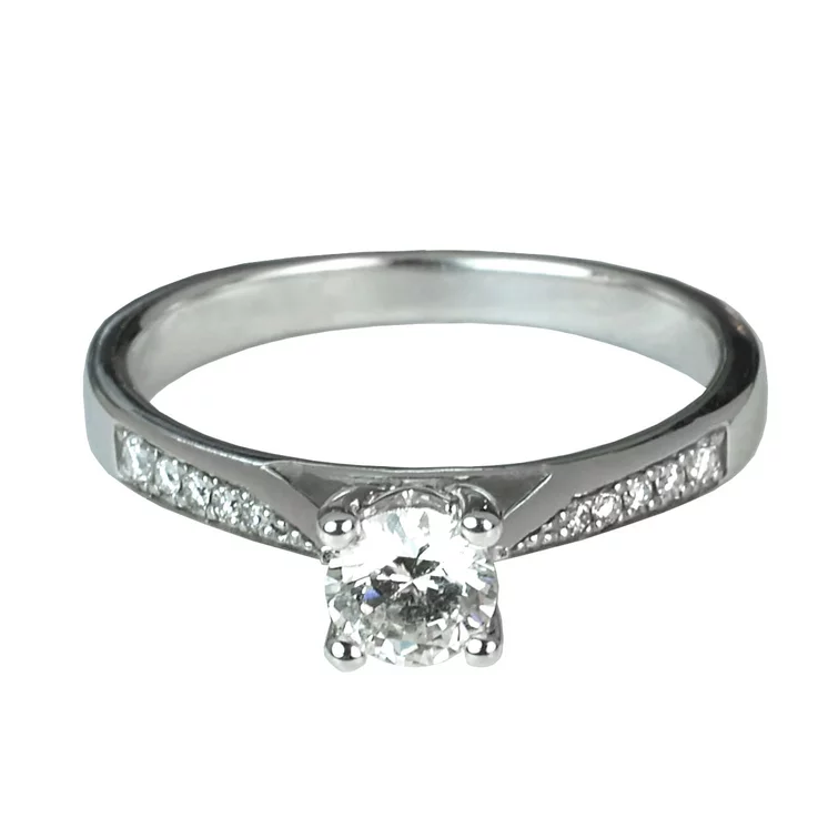 Zlatý prsteň s diamantmi Zlatý prsteň s diamantmi