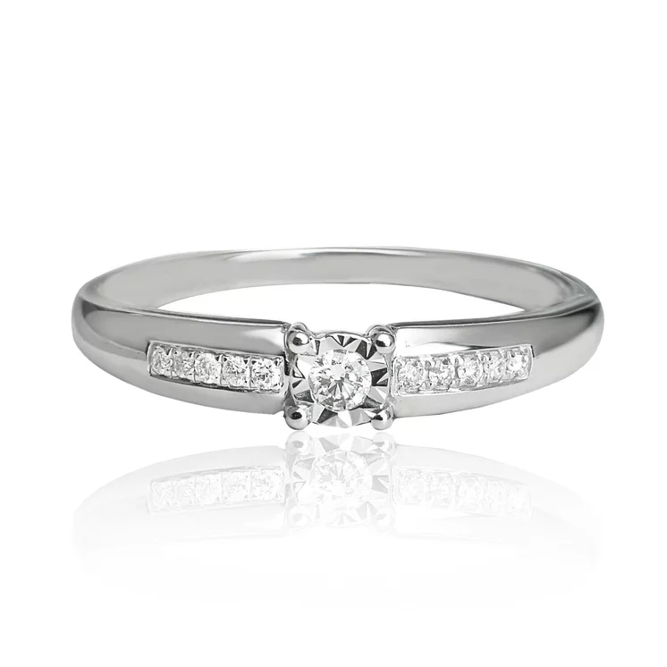 Zlatý prsteň s diamantmi Zlatý prsteň s diamantmi