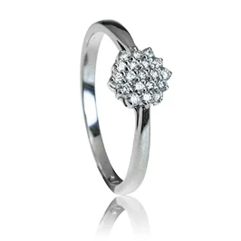 Zlatý prsteň s diamantmi Zlatý prsteň s diamantmi