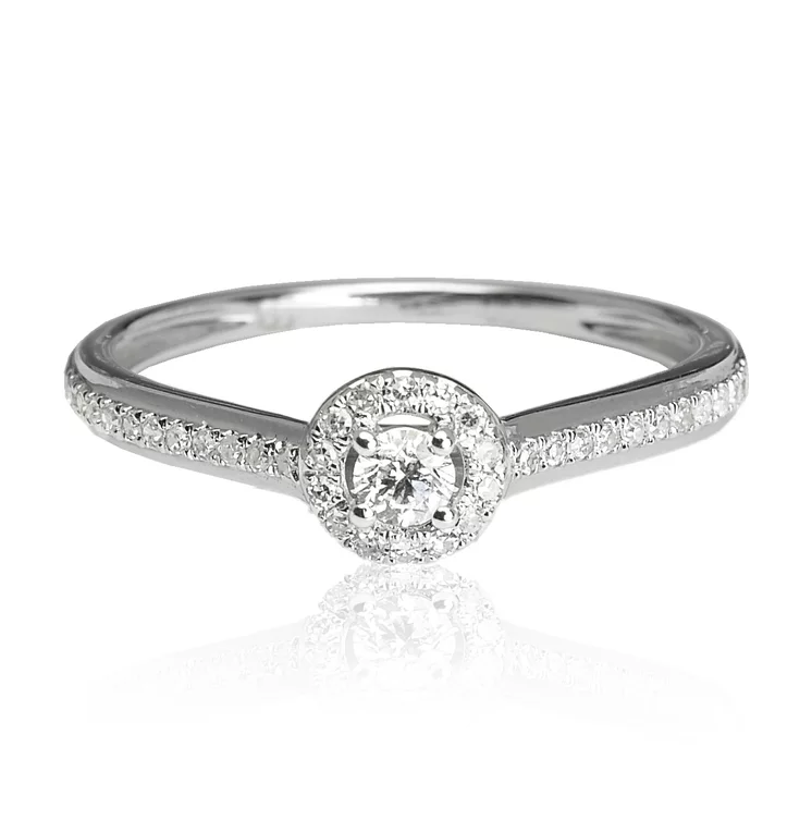 Zlatý prsteň s diamantmi Zlatý prsteň s diamantmi