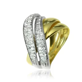 Zlatý prsteň s diamantmi Zlatý prsteň s diamantmi