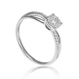 Zlatý prsteň s diamantmi Zlatý prsteň s diamantmi