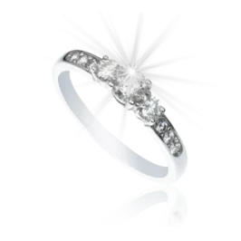 Zlatý prsteň s diamantmi Zlatý prsteň s diamantmi