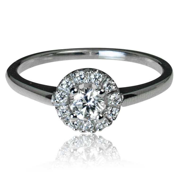 Zlatý prsteň s diamantmi Margaret