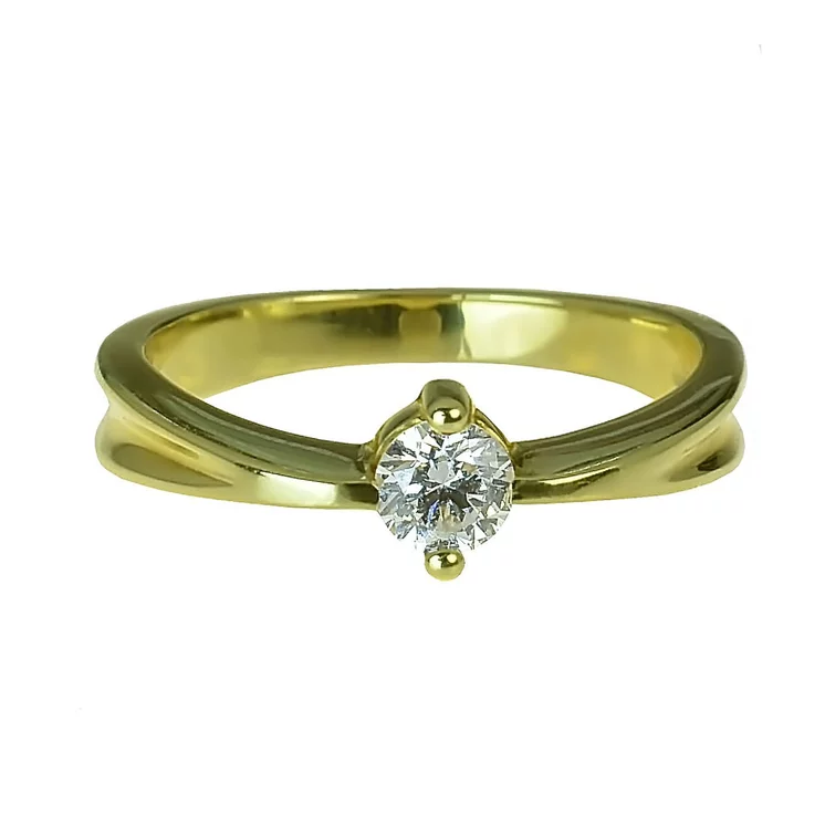 Zlatý prsteň s diamantom Zlatý prsteň s diamantom
