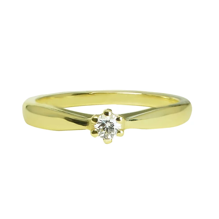 Zlatý prsteň s diamantom Zlatý prsteň s diamantom