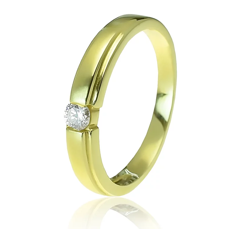 Zlatý prsteň s diamantom Zlatý prsteň s diamantom