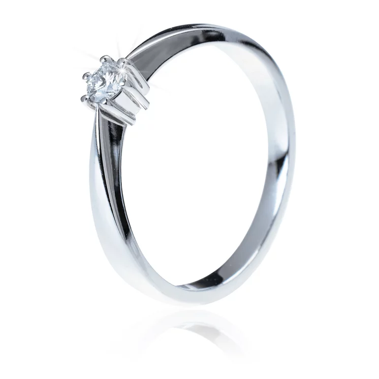 Zlatý prsteň s diamantom Zlatý prsteň s diamantom