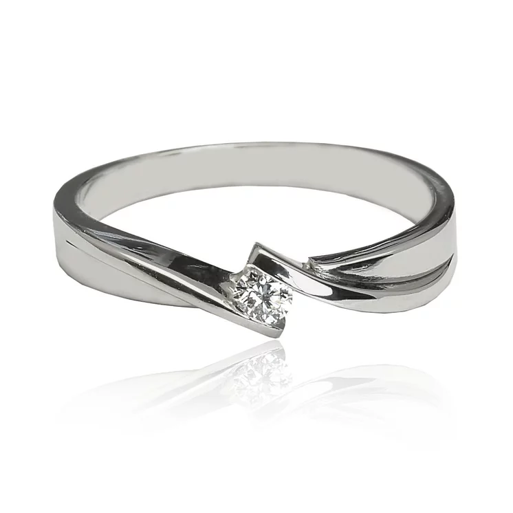 Zlatý prsteň s diamantom Zlatý prsteň s diamantom