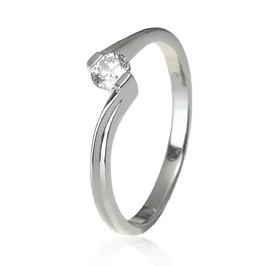 Zlatý prsteň s diamantom Zlatý prsteň s diamantom