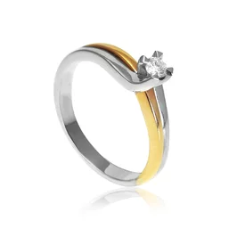 Zlatý prsteň s diamantom Zlatý prsteň s diamantom
