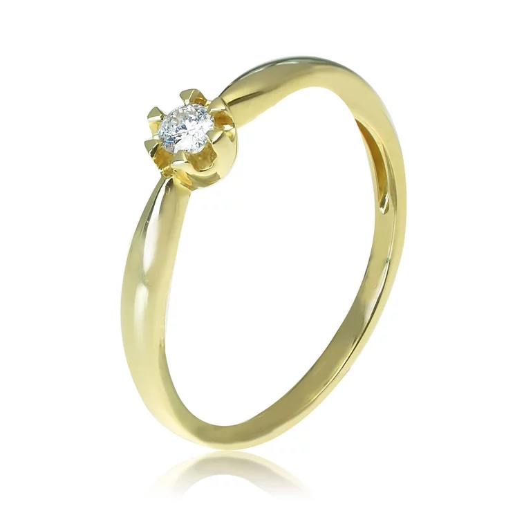 Zlatý prsteň s diamantom Zlatý prsteň s diamantom