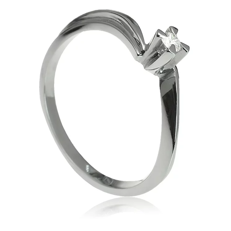 Zlatý prsteň s diamantom Zlatý prsteň s diamantom
