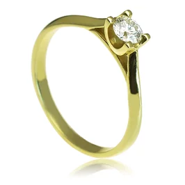 Zlatý prsteň s diamantom Zlatý prsteň s diamantom