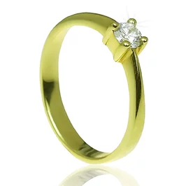 Zlatý prsteň s diamantom Zlatý prsteň s diamantom