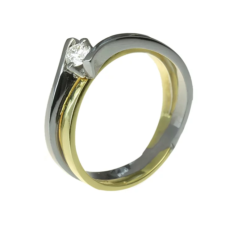Zlatý prsteň s diamantom Zlatý prsteň s diamantom