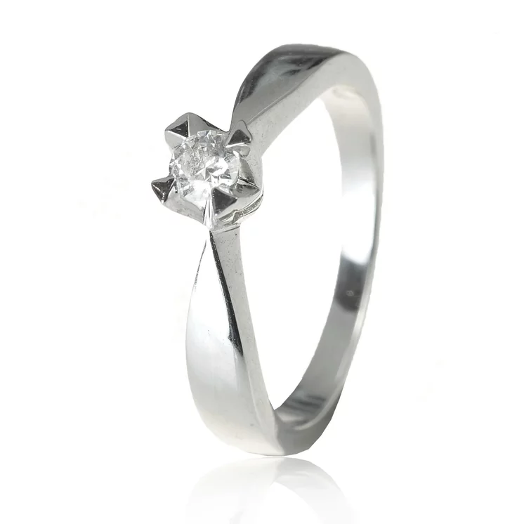 Zlatý prsteň s diamantom Zlatý prsteň s diamantom