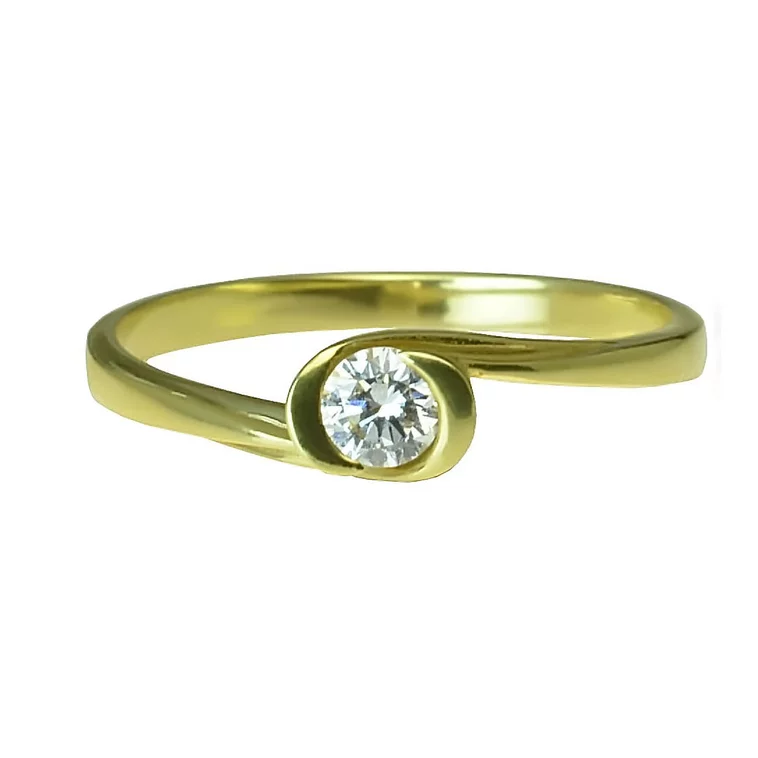 Zlatý prsteň s diamantom Zlatý prsteň s diamantom
