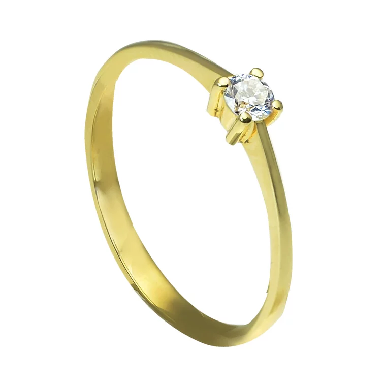 Zlatý prsteň s diamantom Zlatý prsteň s diamantom